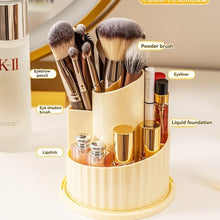 360° Rotating Makeup Brush Holder Desktop Makeup Organizer Cosmetic Storage Box Lipstick Eyebrow Brush Holder Jewelry Container
