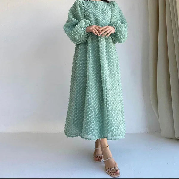 Women White Maxi Dress Party Vestidos Lantern Sleeve Sexy The Middle East Beach Elegant Summer New Long Dresses Prom Dress