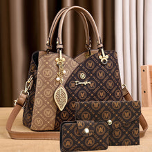 3pcs Set Women'S Tote Bag, Classic Large Capacity, Elegant Casual Handbag, High-Quality Faux Leather, Ivory White, Magnetic Clos