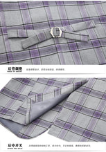 High-end New European and American Fashion Wedding Business (suit + Vest + Trousers) 2024 Men's Plaid Suit Three-piece Set