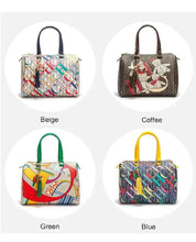 Women's Commuter Crossbody Colorful Printed Monogram Bag