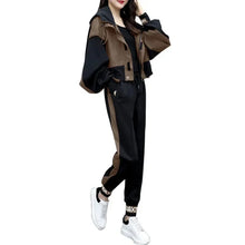 Women's Tracksuit Korean Elegant Hoodie Zipper Jacket Coat Sport Pants Two Piece Suit 2025 Spring Autumn New in Matching Set