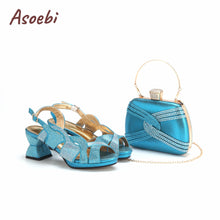 2024 High Quality Orange Color Peep Toe Butterfly Design Shoes Matching Bag Mature Ladies Party Women