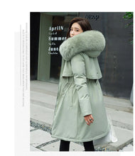 Women's Winter Parka Hooded Fur Collar Jacket