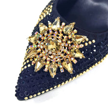 2024 Nigerian Design Evening Party Shoes And Bag Set Lucky Star Bag With Elegant Pointed Tip Women Shoes