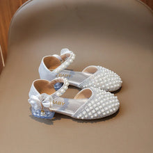 Girls Sandals Fashion Summer New Sequin Princess Shoes Bow Children's Sandals Non-slip Kids Performance Shoes J281