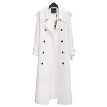 Women's Spring Autumn Fashionable Double-breasted Long Sleeve Coat