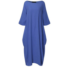 Plus Size Casual Loose Summer Dresses For Women 2025 Elegant Cotton Linen Women's Tunic Shirt Dress Female Holiday Maxi Dress