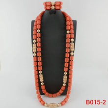 Traditional Nigerian Wedding Artificial Coral Beads Bridal Jewelry Sets African Beads Jewelry Necklace Set