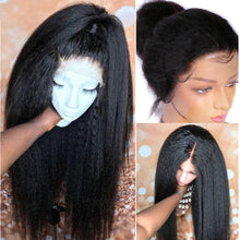 Yaki Straight Wig 360 Lace Frontal HD Human Hair Wigs Full Lace Kinky Straight Wigs Human Hair 13x6 Lace Front Brazilian Wigs