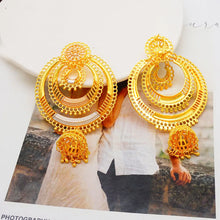Bohemia Long Tassels Earrings African Dubai Gold Color Drop Earrings For Women Pendant Stud Earrings Wedding Jewellery Gifts