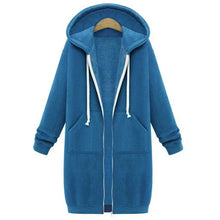 Women's fashionable Thick Hooded Parkas Loose Jackets