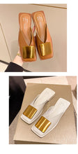 Baotou Slippers Women Wear 2024 New Korean Version of Lazy Metal Buckle Sandals Slip-on Sandals