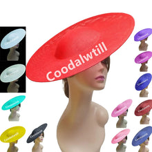 40CM Big Fascinators Base DIY Hair Accessories Hat Women Derby Wedding Headpiece Ladies Church Race Maillinery Cap Supplies