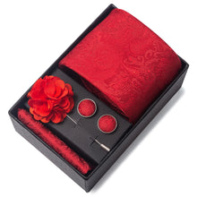 Top Grade Fashion 8 cm Wide Tie Sets Blue Stripe Men's Gravata Handkerchief Cufflink Box Fit Group Workplace Wedding Tie