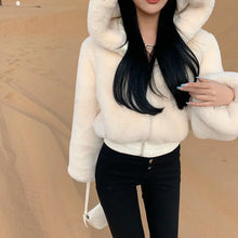 Women's Winter Fabulous Fluffy Hooded Fur Jacket