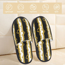 Custom Queen Of Absolutely Everything Gold Baroque Soft Memory Foam House Slippers Women Comfy Warm Anti-skid Sole Slipper