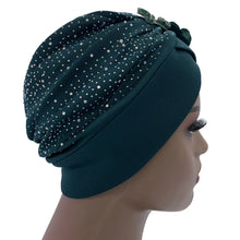 Elegant African Turban Cap with Shiny Rhinestone Ready to Wear Nigeria Auto Gele Headtie Party Women's Head Wrap Bonnet Turbante