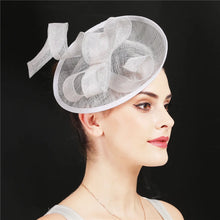 Formal Women Wedding Chuch Hat Bride Mariage Chapeau Ladies Party Occasion Derby Fascinator Sinamay Hat With Headband Accessory