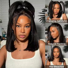 Wear And Go Glueless Wig Human Hair Bob Straight PreCut Lace Frontal Upgraded Air Wigs For Women Perruques Cheveux Humain OnSale