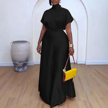 African Fashion 2024 New in Women Two 2 Piece Sets Outfit Soft Satin Lace Up Top and Wide Leg Pants Set Matching Set