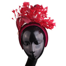 Fashion Wedding Bride Headband Headwear Fancy Feather Hair Band Millinery Hair Accessories With Peals Decor Hair Accessories