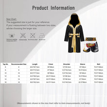 Kids Boys Boxing Sets Sports Outfits Halloween Cosplay Costume Long Sleeve Open Front Robe Satin Hooded Cloak with Belt Shorts