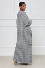 Women's Winter Loose Knitted Open Cardigan