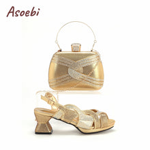 2024 High Quality Orange Color Peep Toe Butterfly Design Shoes Matching Bag Mature Ladies Party Women