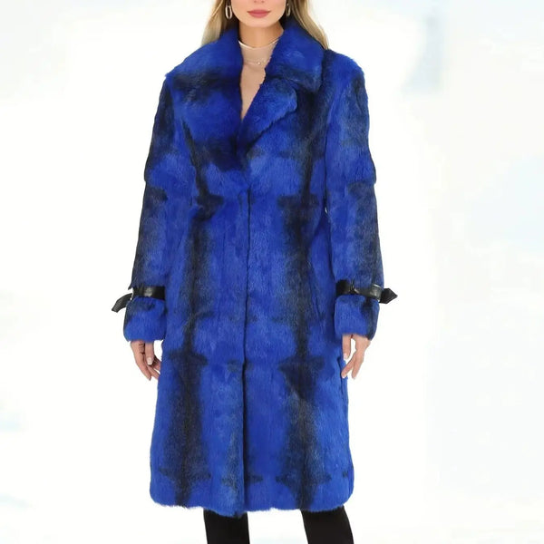 Women's Real Rabbit Fur Long Luxury Jacket