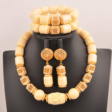 artifical coral beads nigerian jewelry sets for woman weddings