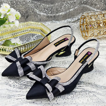 New Arrival Elegant African Party High-heeled Shoes Chain Decoration Trendy Women's Sandals Nigerian Women Wedding Pumps