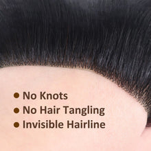 16x2cm Human Hair Toupee Men Forehead Hairpiece Patch Hairline Invisible Seamless Ultra Thin Skin PU Men's Capillary Prosthesis