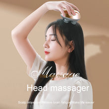 Electric Scalp Massager Hair Growth Portable Rechargeable Head Massage Stress Relax Waterproof Handheld Hair Scratcher Silicone