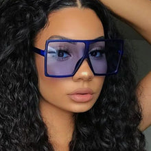 2022 Square Women Sun Glasses Female Eyewear Eyeglasses Plastic Frame UV400 Shade Fashion Driving New Oversized Sunglasses