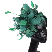 Fashion New Wedding Bride Headband Headwear Fancy Feather Hair Band Millinery Hair Accessories With Peals Decor Hair Accessories