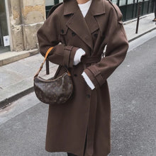 Women's Winter Double Breasted Long Sleeve Lapel Blends Jacket