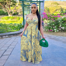 CM.YAYA Women Leopard Spaghetti Strap Loose Wide Leg Sleeveless Jumpsuit 2023 Summer Street Playsuit One Piece Suit Romper