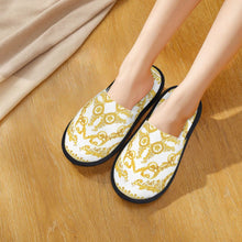 Custom Queen Of Absolutely Everything Gold Baroque Soft Memory Foam House Slippers Women Comfy Warm Anti-skid Sole Slipper