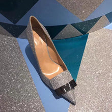 2022 Women Party Bridal Wedding Shoes Luxury Pumps Metal Plate Glitter High Heels Ladies Stiletto Dress Pointed Toe Bombas Mujer