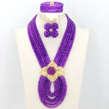 New African Jewelry Set Orange Nigerian Wedding African Beads Jewelry Set Crystal New Bridal Jewelry Set   ABS065