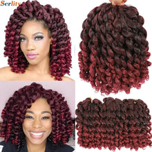 3 Packs Wand Curl Jamaican Bounce Crochet Hair 8inch T Purple 27 30 350 Bug Ombre Blonde Synthetic Jumpy Wand Curly Hair 60Roots