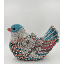 Latest Design Women Wedding Clutches Bags Purse for Bride Colorful Diamonds Purse Handbag Animal Bird Handmade Bridal Purses