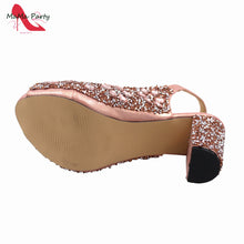 2024 Fashion New Arrivals INS Hot Sale Full Crystal Shinning Shoes and Bag Set for Dress in Red Color Sandals Christmas Party