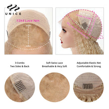 Unice Hair 613 Blonde Bone Straight 5x5 HD Lace Wig 13x4 Lace Front Wigs With Layer Inner Buckle Virgin Human Hair Wig