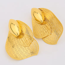 2025 New Style Design Ring and Earrings 2Pcs Set For Women Girl Exaggerated Pretty Jewelry Set For Party Wedding Gift