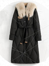 Women's Huge Real Fox Fur Collar Duck Down Jacket