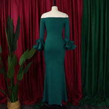 FairyShely Solid 2025 Off Shoulder Plus Size Dress Women Long Sleeve Large Big Bodycon Dresses Lady Party Tight Curvy Dress