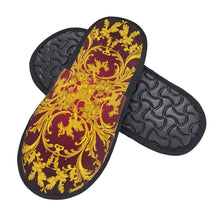 Custom Queen Of Absolutely Everything Gold Baroque Soft Memory Foam House Slippers Women Comfy Warm Anti-skid Sole Slipper