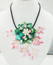 new !!  Latest Design Shell Flowers Wedding Crystal Necklace Women Fashion Necklace  20